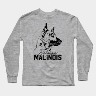 Belgian Shepherd Malinois dog portrait Long Sleeve T-Shirt